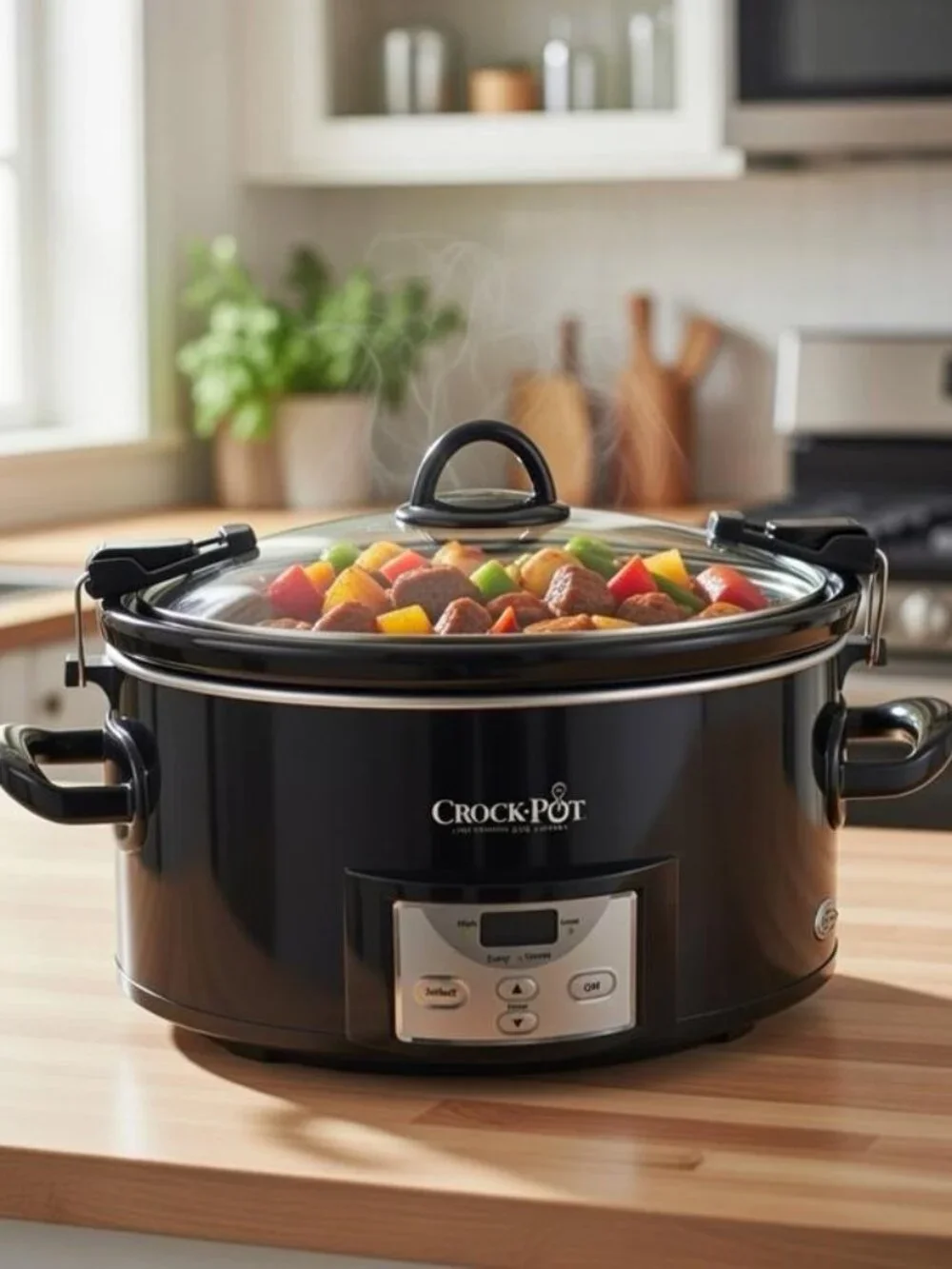 Crockpot 7qt Family Size Cook n' Carry Ovenproof Slow Cooker Programmable